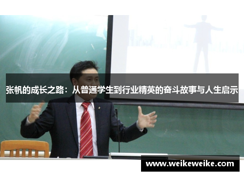 张帆的成长之路：从普通学生到行业精英的奋斗故事与人生启示
